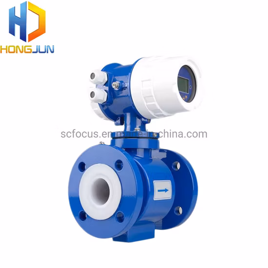 Sea Water IP67 Split Type Battery Power Electromagnetic Flow Meter/Flowmeter