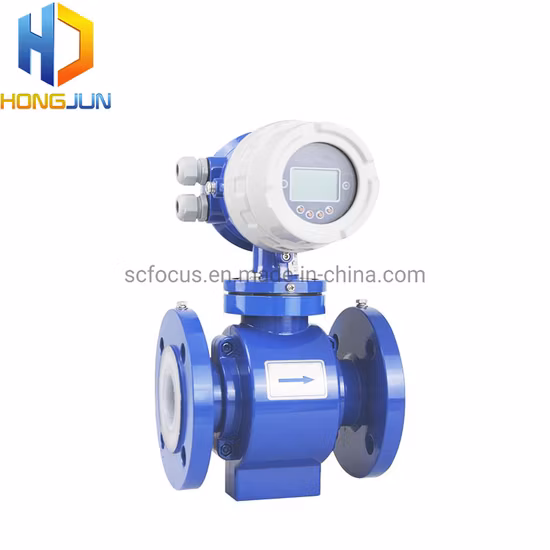 Sea Water IP67 Split Type Battery Power Electromagnetic Flow Meter/Flowmeter